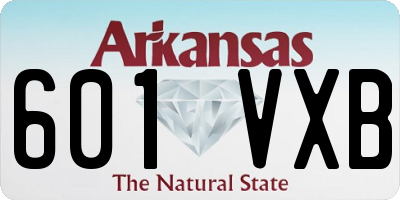 AR license plate 601VXB