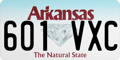 AR license plate 601VXC