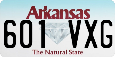 AR license plate 601VXG