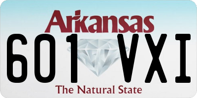 AR license plate 601VXI