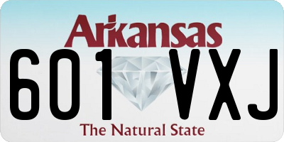 AR license plate 601VXJ