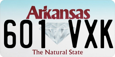 AR license plate 601VXK
