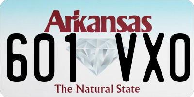 AR license plate 601VXO