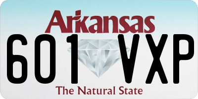 AR license plate 601VXP