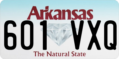AR license plate 601VXQ