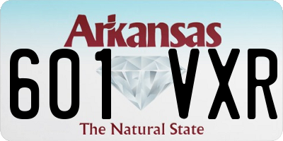 AR license plate 601VXR