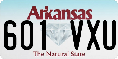 AR license plate 601VXU