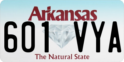 AR license plate 601VYA