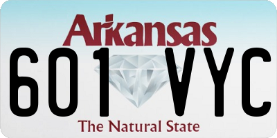 AR license plate 601VYC