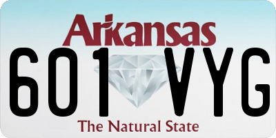 AR license plate 601VYG