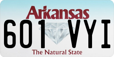 AR license plate 601VYI