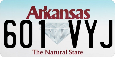 AR license plate 601VYJ