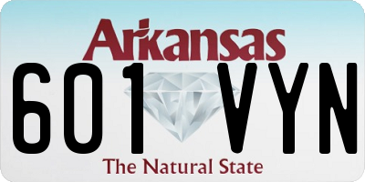 AR license plate 601VYN