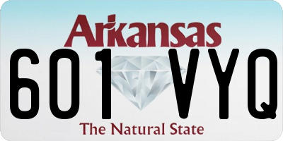 AR license plate 601VYQ
