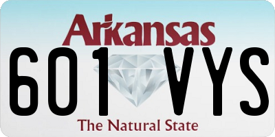 AR license plate 601VYS