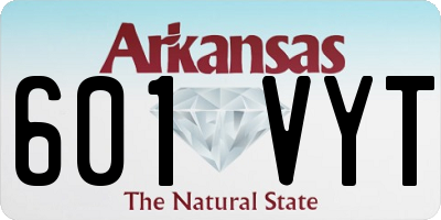 AR license plate 601VYT