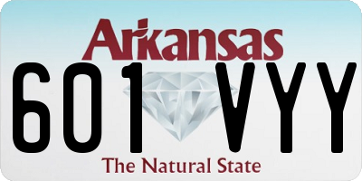 AR license plate 601VYY