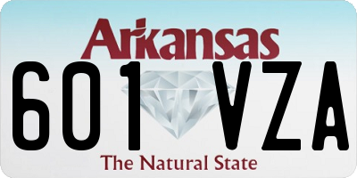 AR license plate 601VZA