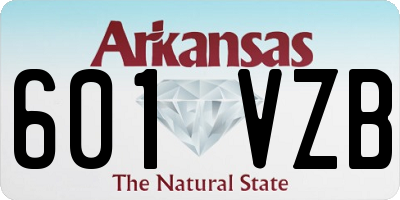 AR license plate 601VZB