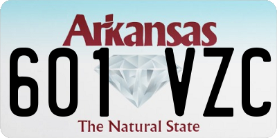 AR license plate 601VZC