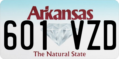 AR license plate 601VZD