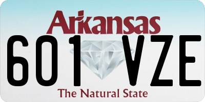 AR license plate 601VZE
