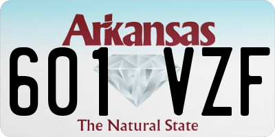 AR license plate 601VZF
