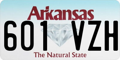 AR license plate 601VZH