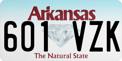 AR license plate 601VZK
