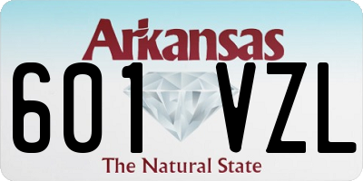AR license plate 601VZL