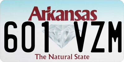 AR license plate 601VZM