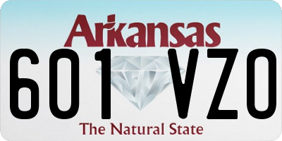 AR license plate 601VZO