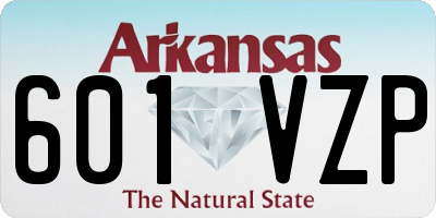 AR license plate 601VZP