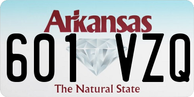 AR license plate 601VZQ