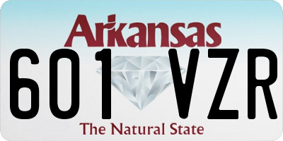 AR license plate 601VZR