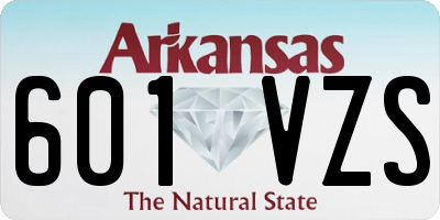 AR license plate 601VZS
