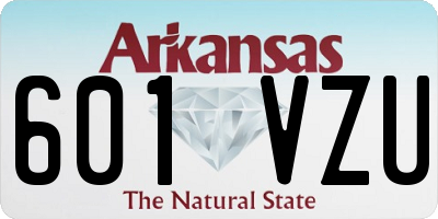 AR license plate 601VZU