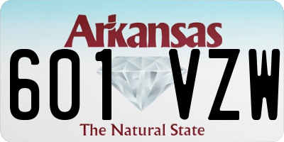 AR license plate 601VZW