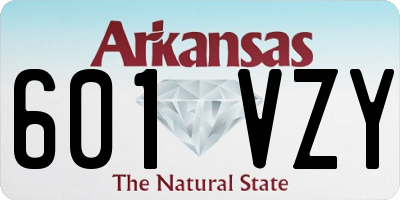 AR license plate 601VZY