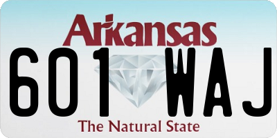 AR license plate 601WAJ