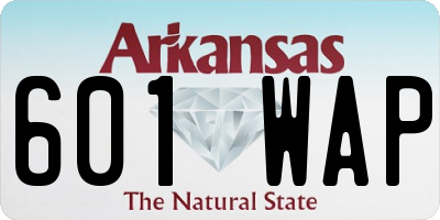 AR license plate 601WAP