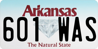 AR license plate 601WAS