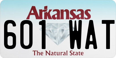 AR license plate 601WAT