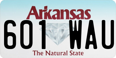 AR license plate 601WAU