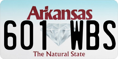 AR license plate 601WBS
