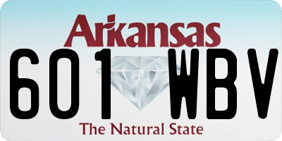 AR license plate 601WBV