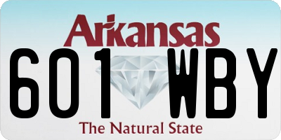 AR license plate 601WBY