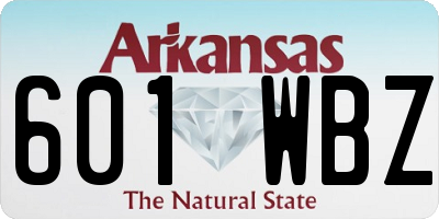 AR license plate 601WBZ