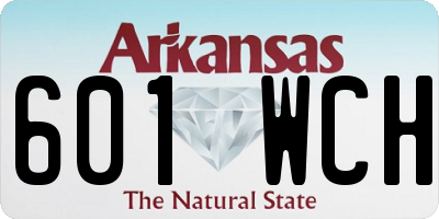 AR license plate 601WCH