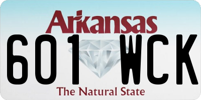 AR license plate 601WCK